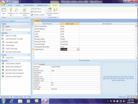 Microsoft Access 2007