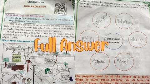 || 2nd STD EVS|| lesson -10 Our property|| full answer