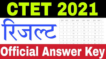 CTET 2021 Official Answer Key and Result