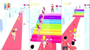 Makeover Run Gameplay Walkthrough 👗👜💄 | Levels 3-4 | android & iOS Makeover Run mobile game
