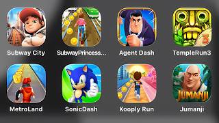 Subway City, Subway Princess Runner, Agent Dash, Temple Run 3, MetroLand, SonicDash, Kooply Run, Jum screenshot 1