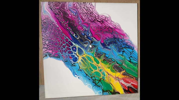 #8 Acrylic Paint 🌈 Rainbow Swipe🌈 WOW those colours and cells just POP.  Entire Video set to Music.