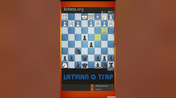 Latvian Gambit Q Trap. #Shorts
