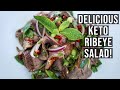 Amazing Keto Ribeye Steak Salad Recipe (Beef Laab)