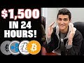 How I Made $1,500 Trading CryptoCurrency Litecoin & Bitcoin (LTC, BTC, ETH, XRP)