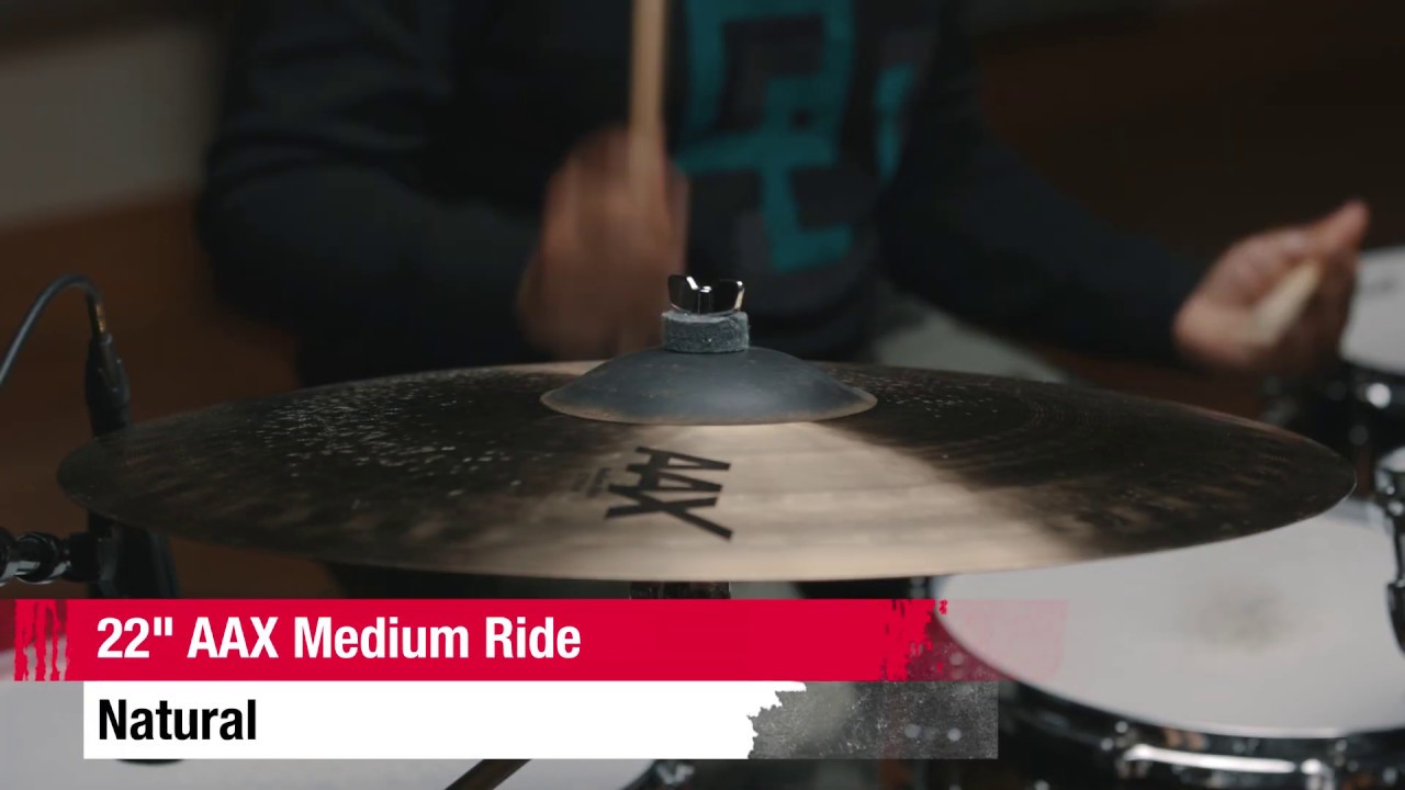 Sabian AAX 22" Medium Ride Natural Finish Get it from Cymbal House