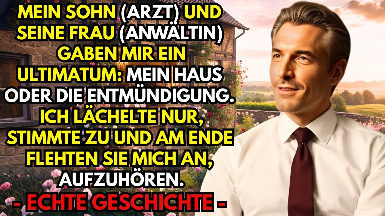 „Wir ziehen morgen ein, Papa“, sagte mein Sohn. Ich lächelte & gab ihm den 3,8 Mio. € Kaufvertrag...
