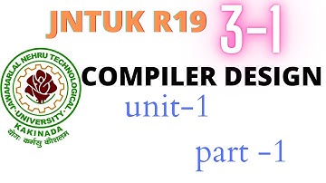 jntuk r19 compiler design | jntuk r19 compiler design unit-1