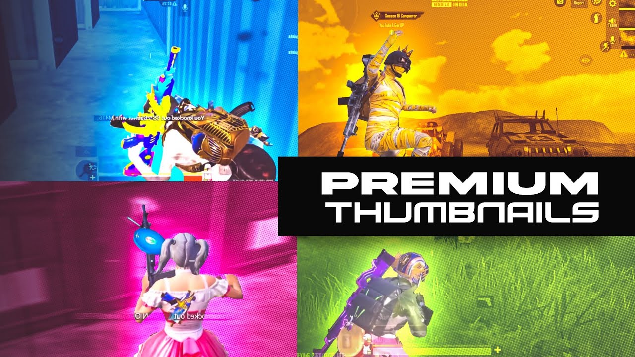 😍 BGMI Premium Thumbnail Pack #3