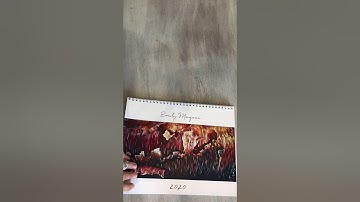 2020 Wall Calendar Flip Through