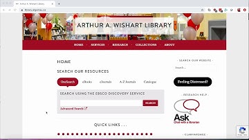 Off Campus Library Access