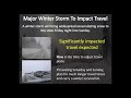 Major Winter Storm to Impact Holiday Travel