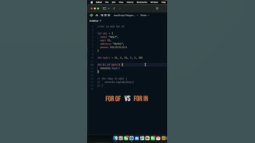 For of loop vs for in loop in javascript #javascript #loops #coding