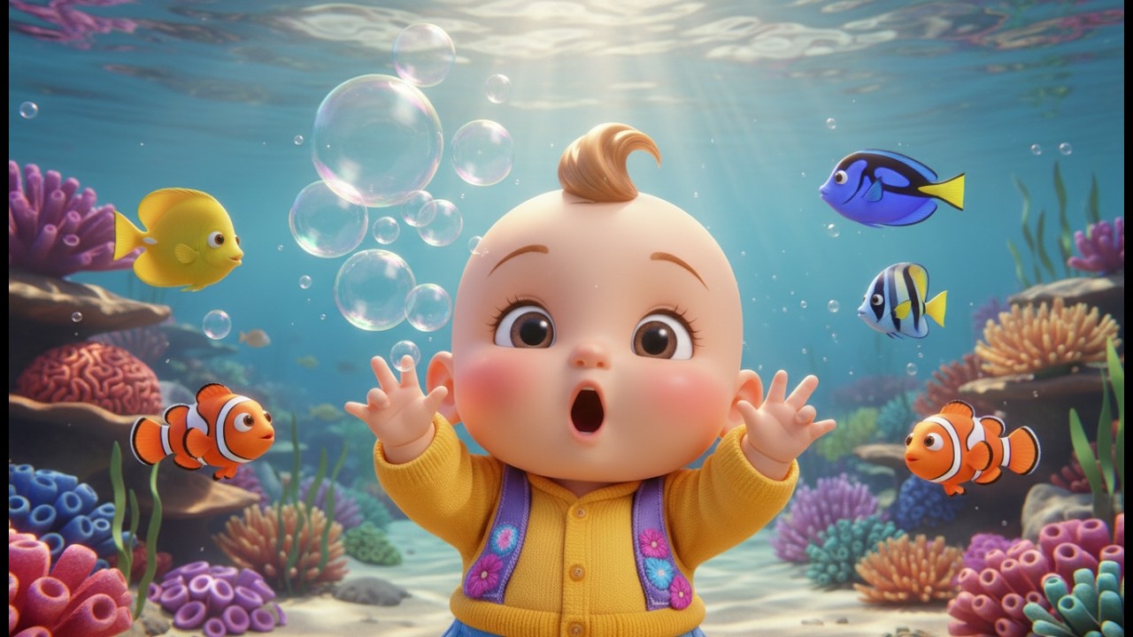 Contando Peces Bajo el Mar 🐠🌊 Canción Infantil Educativa en Español Para Niños y Bebés
