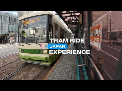 Japan - Tram experience Hiroshima to Miyajima, Silent Video