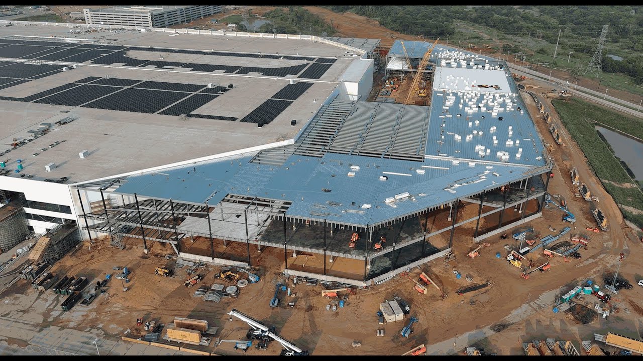 Tesla Gigafactory Texas | 4-28-24 | downtime (in 2x speed+) 