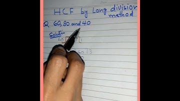 HCF by long division method #hcf #grade6 #youtubeshorts #hcf