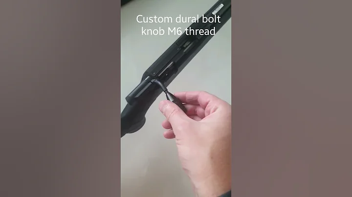 CZ457 swapping bolt knob for Custom dural M6 knob