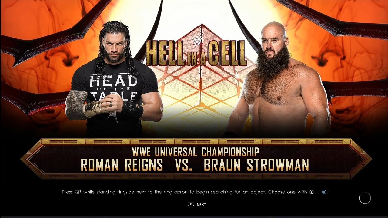 WWE 2K22 HELL IN CELL MATCH (Roman Reigns vs Braun Strowman)