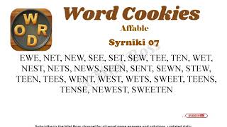 Word Cookies Syrniki Answers [1 to 20 Levels] | Under Affable Category screenshot 5