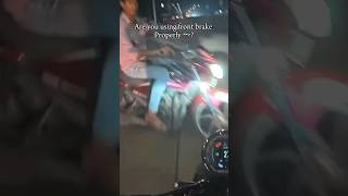 Accurate way to use front brake *Bolte sath hi kaand hojata hain 🤡😂*