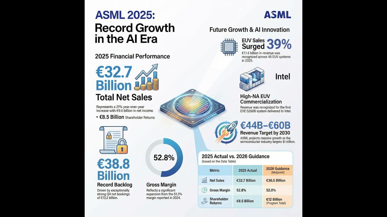 ASML Q4 2025 Earnings: Record €32.7B Revenue | EUV Demand Explodes | 2026 Guidance Breakdown