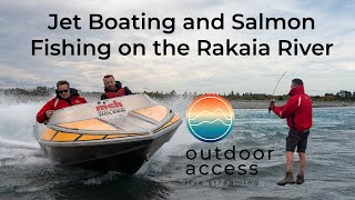 Jet Boating and Salmon Fishing on the Rakaia River (Fast Jet Boats up close) screenshot 1