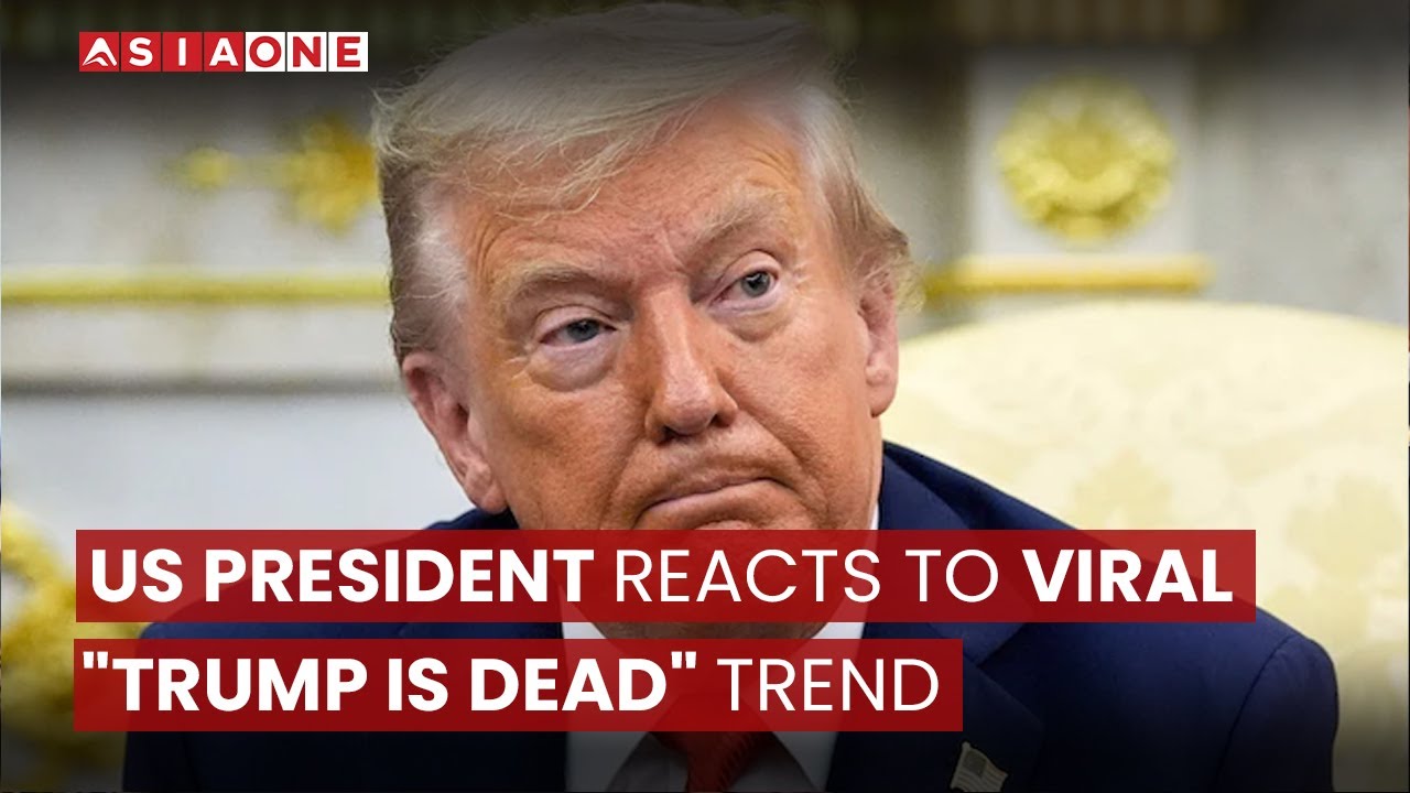 US President Reacts to Viral "Trump Is Dead" Trend | Asia One News