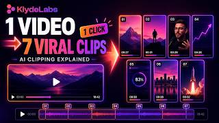 Stop hunting for viral moments. KlydeLabs clips your WHOLE video.