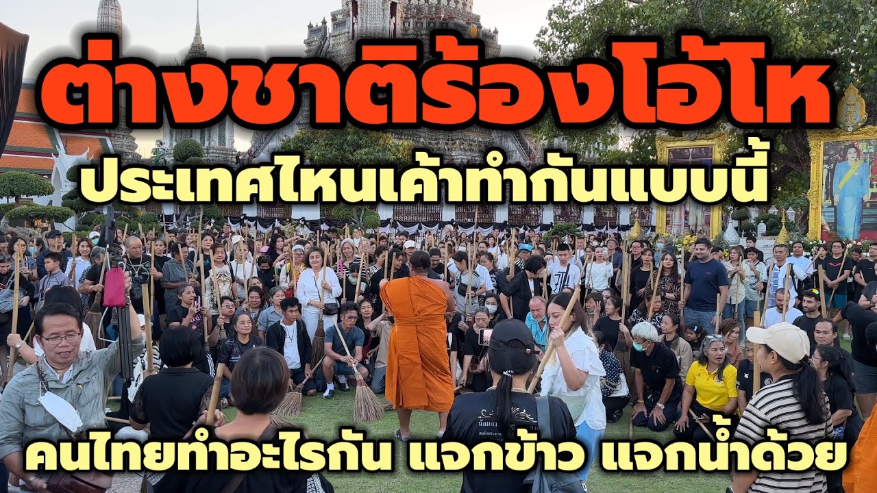 Иностранцы в восторге! Что делают тайцы? Они раздают рис и воду. #Туризм #МыЛюбимПхраПранг #Туризм