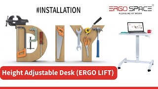 Height Adjustable Table, ERGO LIFT | DIY Installation | ERGO SPACE