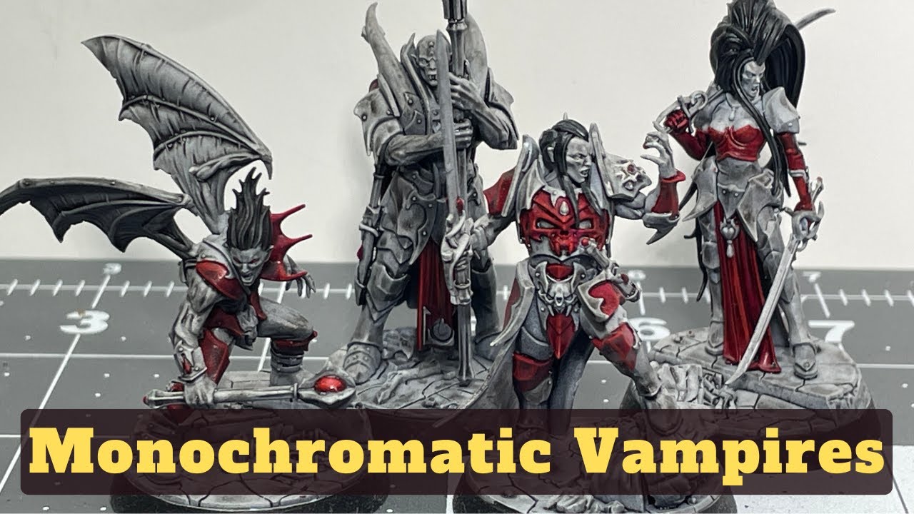 Monochromatic Vampire Painting | Make Red Pop With Only a Few Colors