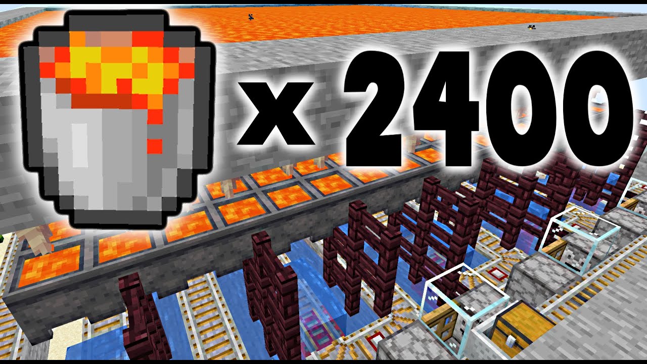 AFK Lava Farm! (2400/hr) | Minecraft - YouTube