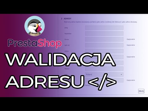 PrestaShop - walidacja pola adresu od strony kodu oraz panelu administratora