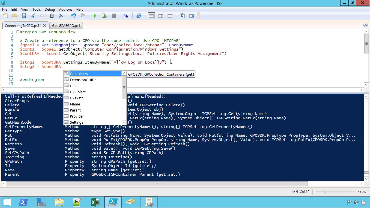 GPAE Part V - Settings (Part I)