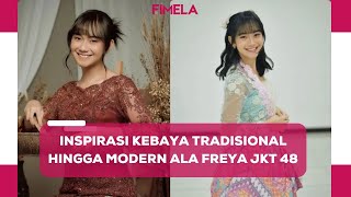 Inspirasi Kebaya ala Freya JKT48, Tampil Manis dengan Model Bali hingga Modern