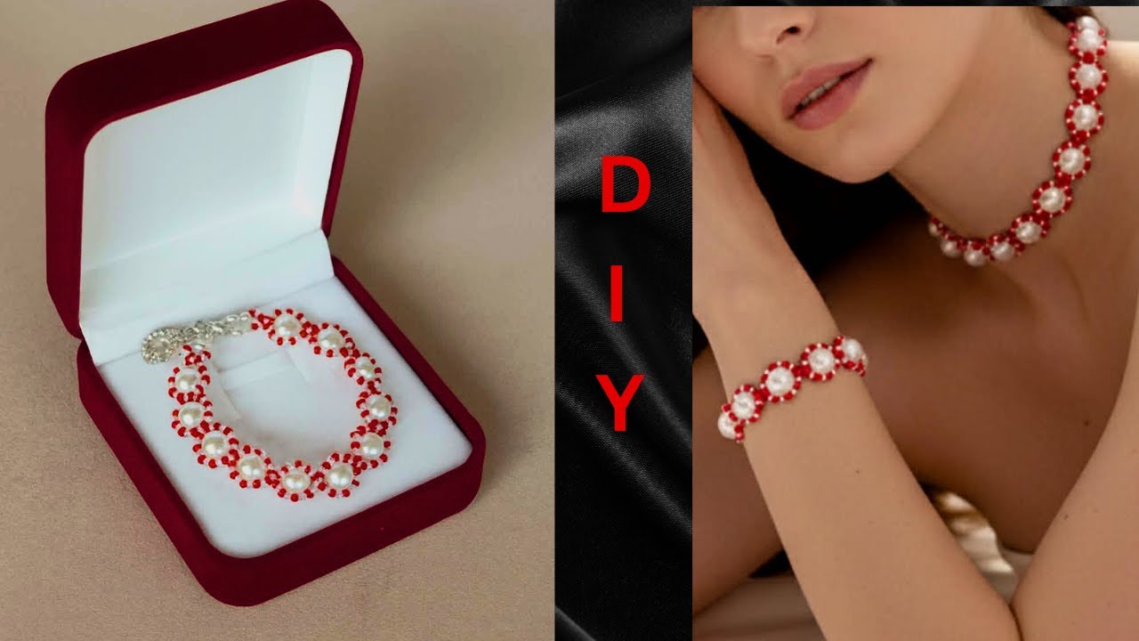 Браслет для рождественского праздника, сделанный своими руками