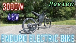 Enduro Electric Bike - 3000W 48V [29Ah] - Review & Ride