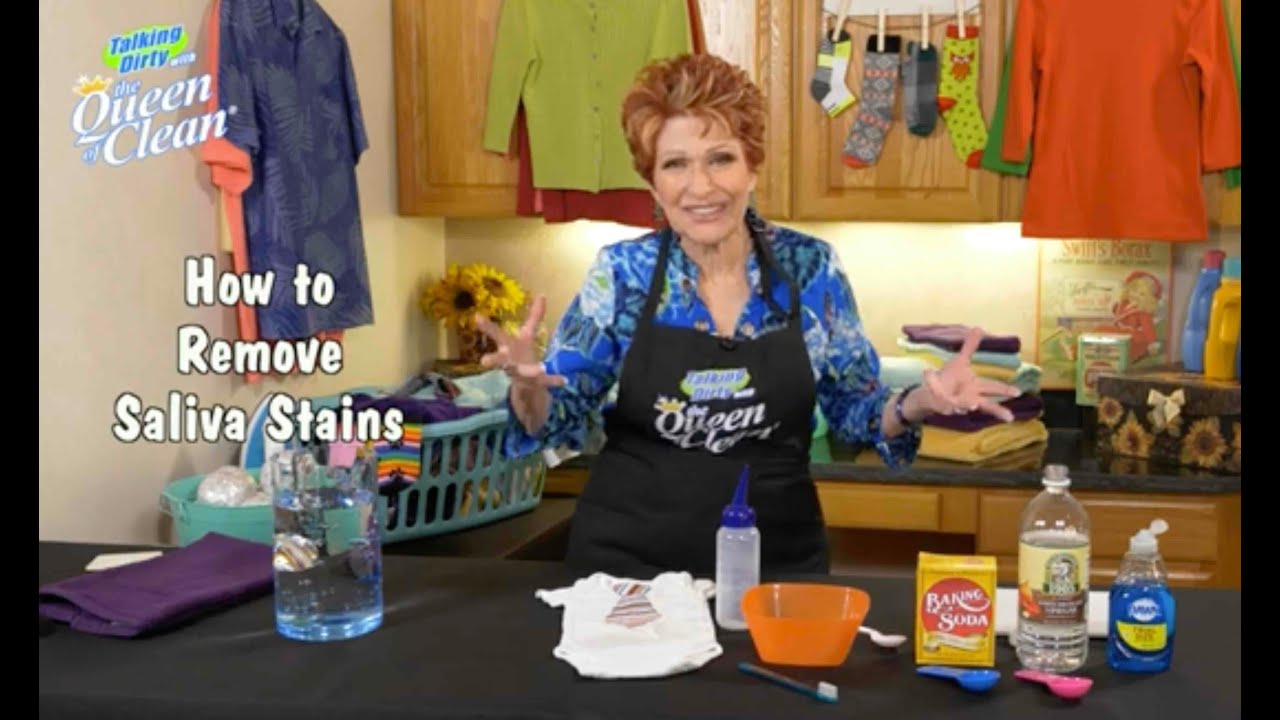 how-to-remove-saliva-stains-youtube