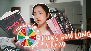 random number generator picks how many hours i read! 🎡🌸⏳ *spoiler free reading vlog*