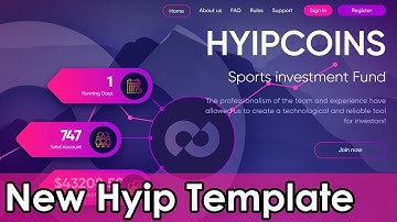 Buy New Hyip Theme For Hyip Website.