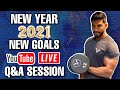 New Year | 2021 | New Goals | Q&A Session | Youtube Live part - 6 | Vijo Fitness
