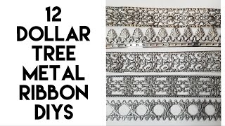 12 DOLLAR TREE METAL RIBBON DIYS 2022