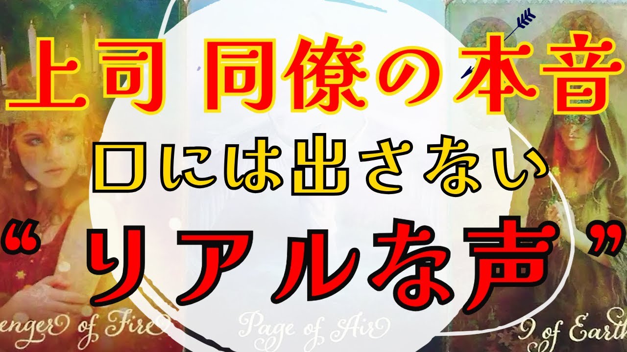 【ガチ暴露】職場の人の本音が丸裸！実はあなたの事こう思ってます...《現実的タロット🃏オラクル》