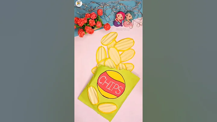 DIY Chip Packet😱 with Secret birthday🎂 Massage💯 #diy #craft #ytshorts #viral #trendingshorts