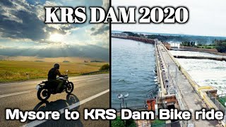 KRS Dam Gates Open Water release (Aug 2020) Bike ride Dams Karnataka Mandya tourism