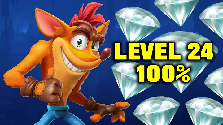 CRASH BANDICOOT 4 - Blast to the Past 100% (Level 24 All Boxes and Hidden Gem)