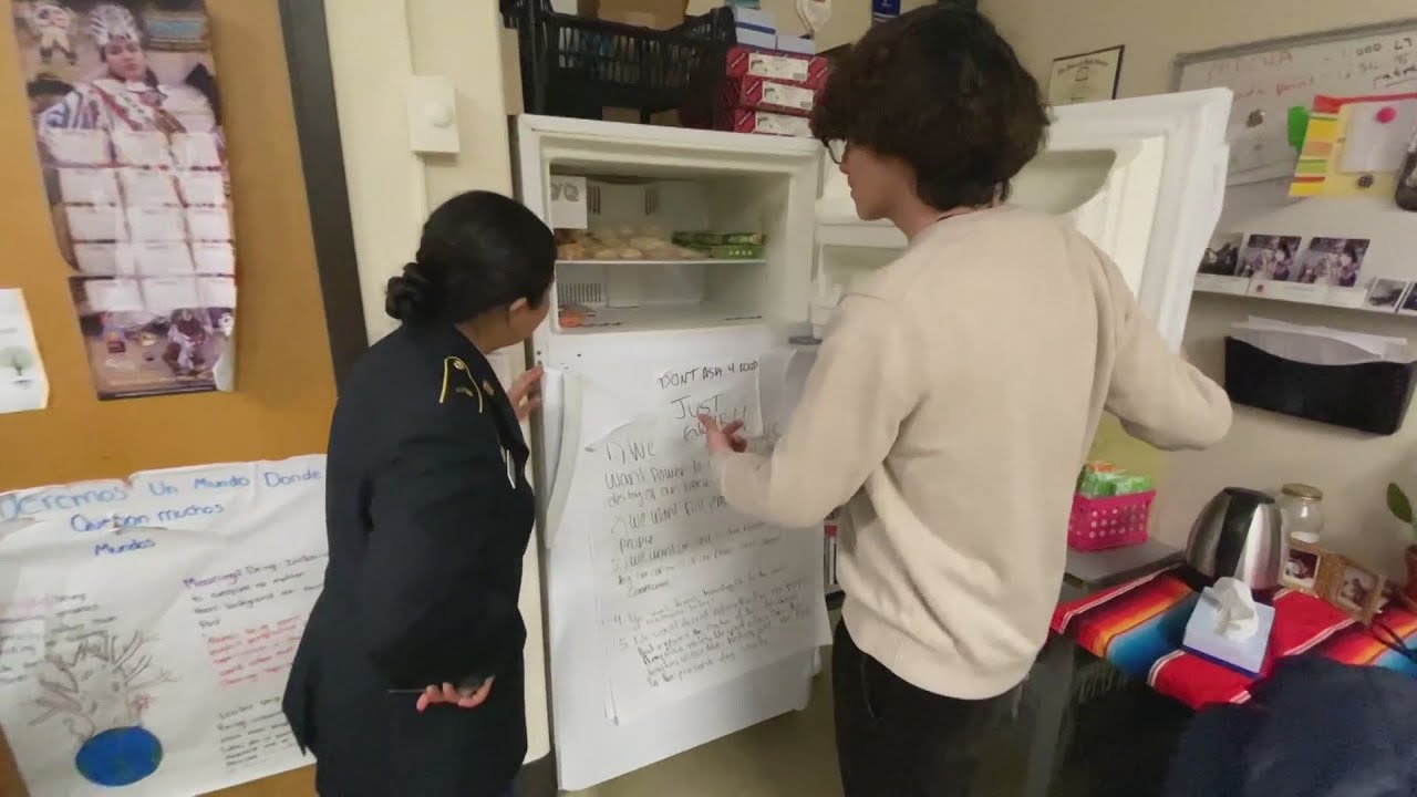 North High Students Open Community Fridge As Food Insecurity Rises
