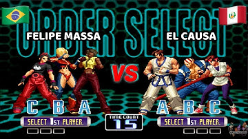 ¡FELIPE MASSA RETA Y VA CON TODO CONTRA DURO PLAYER PERUANO!  KOF 2002
