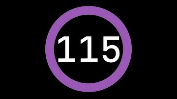 115-Second Countdown Timer - Dark Background + Circular Progress Bar + Ending Sound